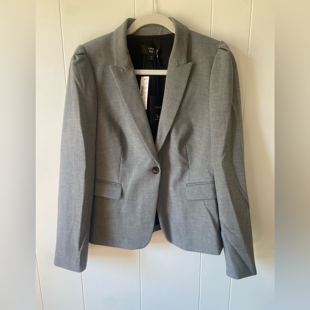 Grey J.Crew Blazer With Tags